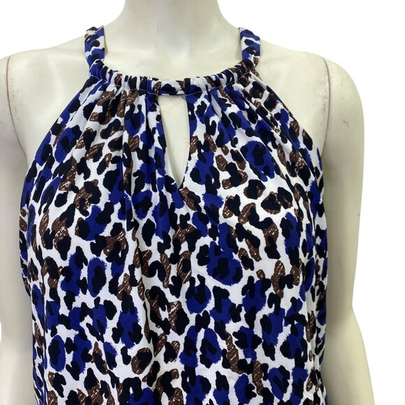 Suzy Chin for Maggy London  Leopard‎ Print Sleeveless Halter Dress 10 - Picture 4 of 9